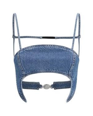 Marine Serre Top Denim Moon - Blue