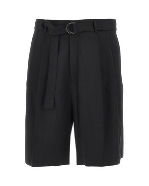 Cmmn Swdn 'Marshall' Wool Bermuda Shorts - Black