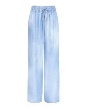 Ermanno Scervino Trousers Viscose - Blue