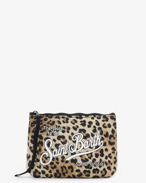 MC2 Saint Barth Aline Scuba Clutch Print - Grey