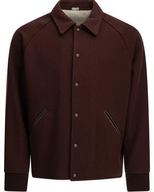 A.PRESSE "Coach" Bomber Jacket - Brown