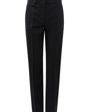 Semler Slim Fit Wool Pants - Black