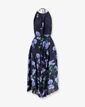 Lavi Dress Plumeria Ramie - Blue