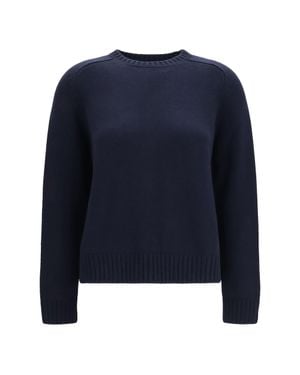 Loro Piana Parksville Cashmere Crewneck Jumper - Blue