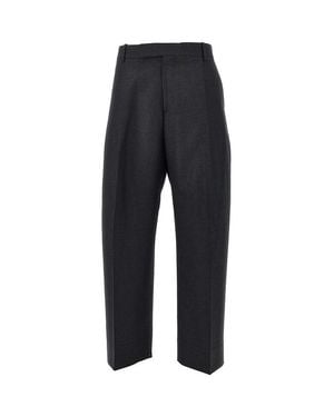 Studio Nicholson Pleated Hopsack Trousers - Black