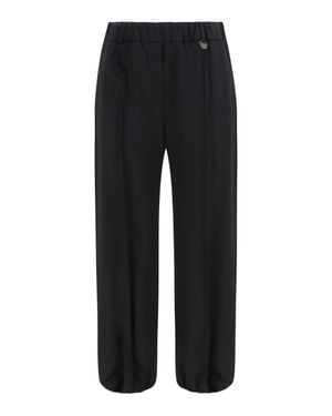 Burberry Wool Jogging Trousers - Black