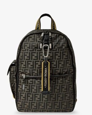 Fendi Climb Ff Zucca Technical Fabric Backpack - Black