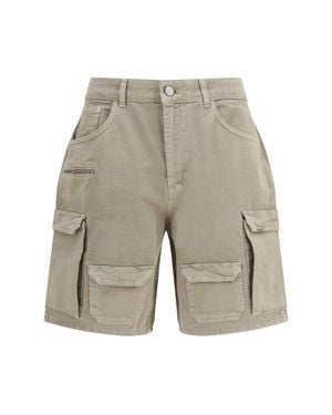 Represent Cotton Cargo Shorts - White