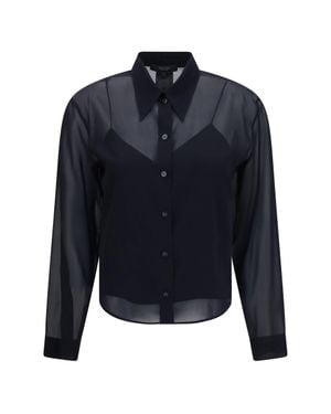 Gucci Shirt Stretch Silk Chiffon - Blue