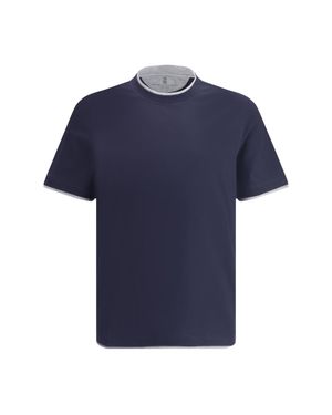 Brunello Cucinelli T-Shirts - Blue