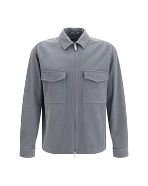 Laminar Corduroy Jacket With Zip - Blue