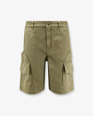 Loewe Paulas Ibiza Cotton Cargo Bermuda Shorts - Green