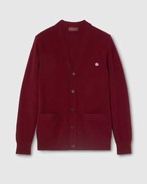 Gucci Wool And Cashmere Cardigan - Red