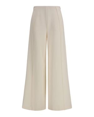 Max Mara Pure Mxpnigella Trousers Avorio - White