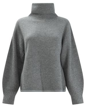 Max&Moi Wool And Cashmere Turtle-Neck - Grey