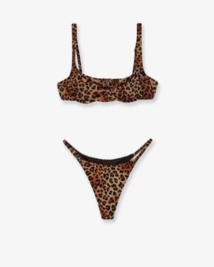 MC2 Saint Barth Perlamir Nylon Bikini Print - White