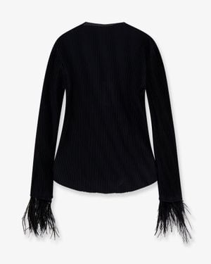 BOSS Efedera Pleated Top - Blue