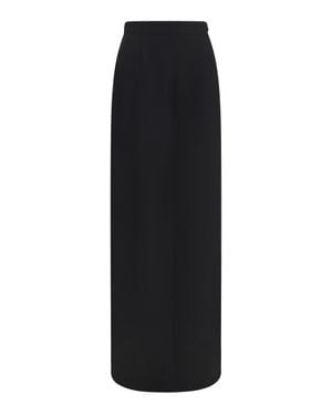 Margiela Long Skirt With Back Slit - Black