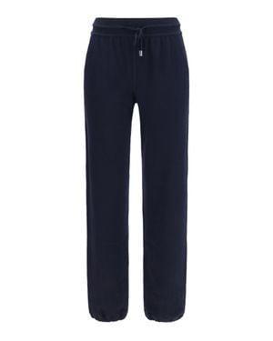 Loro Piana Cashmere Drawstring Trousers - Blue