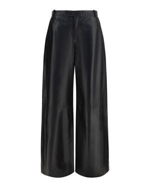 Arma Leather Pants - Black