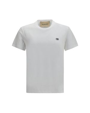 Valentino T-Shirt Vlogo Cotton - Grey