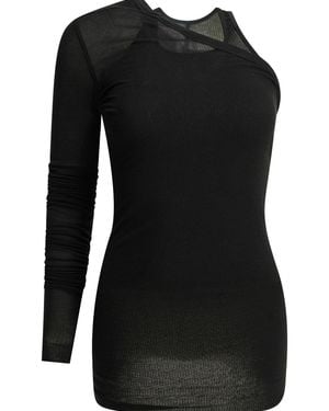 Rick Owens "Banana" One-Shoulder Tank Top - Black