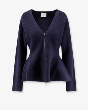 Nude Wool Blend Cardigan - Blue