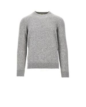 Piacenza 1733 Silk And Cashmere Blend Jumper - Grey