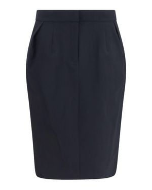 Magda Butrym Pleated Midi Skirt - Blue