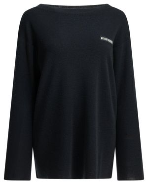 Miu Miu Logo Boat Jumper - Black