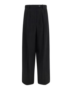 Gcds Wide-Leg Tailored Trousers - Black
