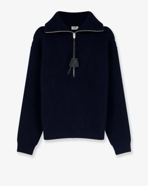 Celine Ribbed Wool And Cashmere Jumper - Blue