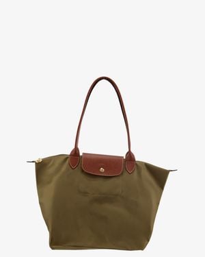 Longchamp Le Pliage Nylon Shoulder Bag - Natural
