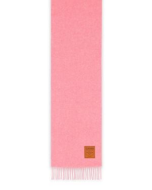Ganni Virgin Wool Scarf - Pink