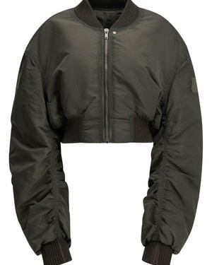 Rick Owens "Secchia Cropped Flight" Bomber Jacket - Green