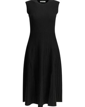 Max Mara Pure Flared Midi Dress - Black