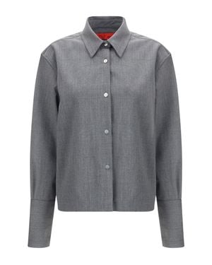 THE LATEST Classic Collar Shirt Medium - Grey