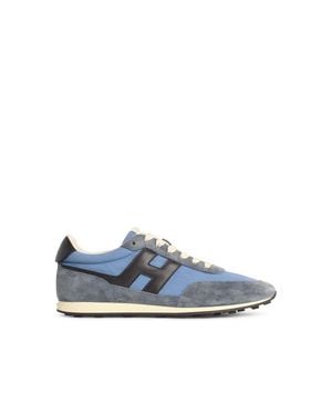 Hogan Athletic Light Suede Trainers - Blue