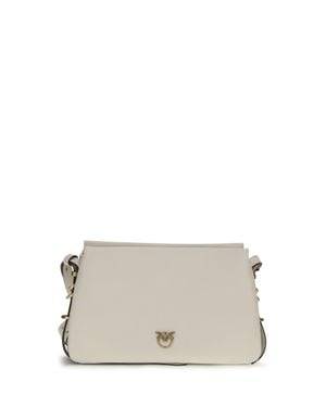Pinko Shoulder Bag One Two Three Mini/Antique - White