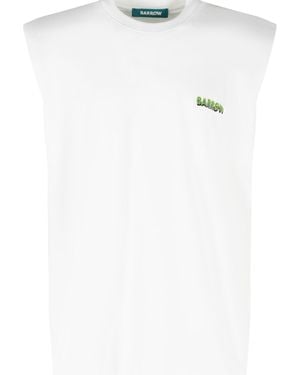 Barrow Cotton Tank Top - White