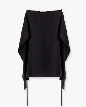 The Row Koray Silk Top - Black