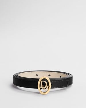 Dior Oblique Reversible Belt - Black