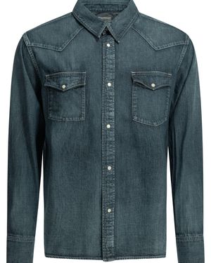 Visvim Social Sculpture Cotton Casual Shirt - Blue