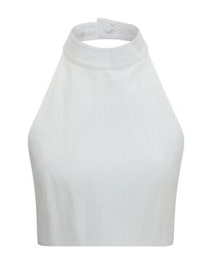 Alaïa Alaïa Cotton Poplin Plastron Top - White