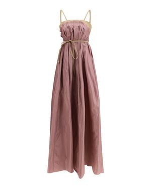 DI STAVNITSER Taffeta Maxi Dress - Purple