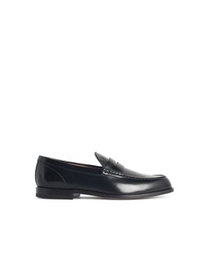 Tod's Leather Loafers - Blue