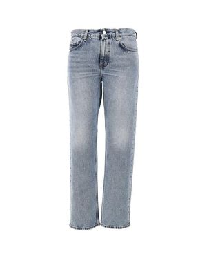TOTEME Vintage Wash Straight Jeans - Blue