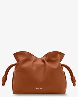 Loewe Flamenco Clutch - Brown