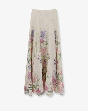 Charo Ruiz Long Skirt Ventine - White