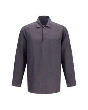 Deperlu Linen Shirt Barry - Blue
